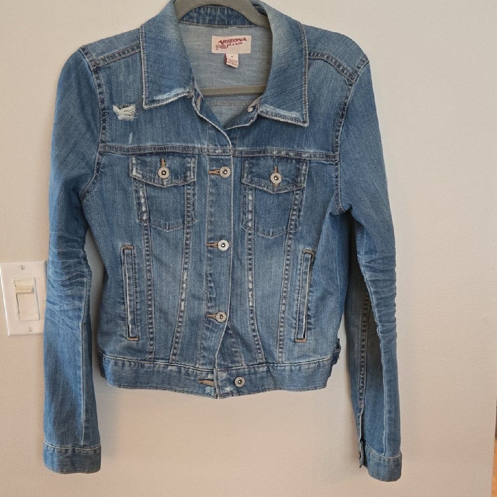 Arizona Jean Co. Women's Blue Denim Jacket Sz Med